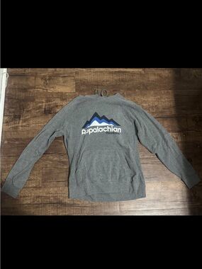 New Frontier Appalachian Mountains Hoodie Sweatshirt Mens M Gray Soft